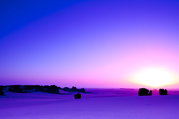 Algeria, Sahara, , Desert, Africa, Dune, Horizon, Purple, Sand, Sunrise, Tassili N'ajjer HD wallpaper