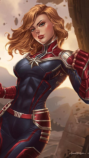 Captain Marvel, Marvel Captain Marvel HD phone wallpaper