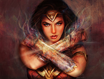 Wonder Woman 1 Artwork, wonder-woman, 1, 1, artwork, superheroes, digital-art, deviantart, artist, portrait HD wallpaper
