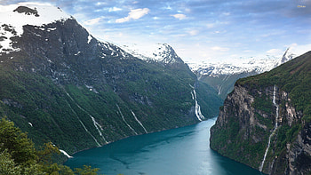 Norwegian fjords , Scenic wonders, Nature's artwork, background HD wallpaper