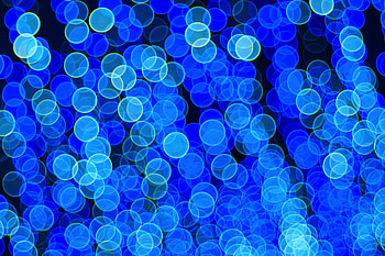 Blue circles, bokeh, abstract HD wallpaper