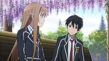 Kazuto ♡ Asuna, nice, sword art online, couple, short hair, female, bench, sexy, sweet, hot, kazuto, girl, asuna yuuki, yuuki, kawaii, anime girl, sao, anime, pretty, brown hair, romantic, kirigaya kazuto, guy, lovely, kirito, lover, cute, yuuki asuna, long hair, male, kirigaya, asuna, romance, black hair, boy, love HD wallpaper