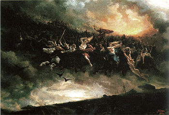 Epic, art, battle, cgi, angels, war HD wallpaper