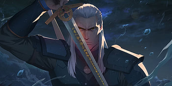 Geralt of Rivia from Anime: The Witcher - Sirens of the Deep, Anime, The Witcher: Sirens of the Deep, Geralt of Rivia HD wallpaper
