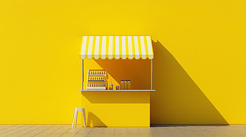 Bright Lemonade Stand, lemonade stand, minimalist HD wallpaper