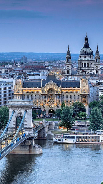 Beautiful City, bridge, building, city, man made HD phone wallpaper