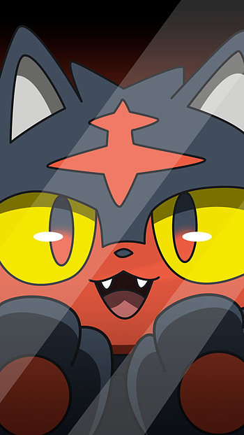 Litten, pokemon, cat HD phone wallpaper