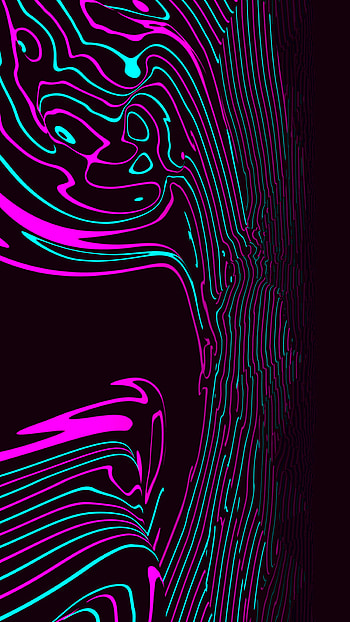 Abstract, Waves, Lines, Winding, Sinuous, Luminous HD phone wallpaper