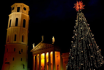 Vilnius (My graphy), vilnius, christmas, 2011, lithuania HD wallpaper