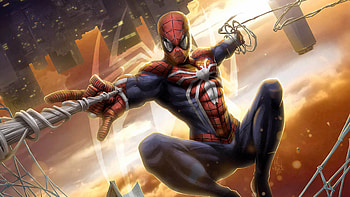 Spiderman New York City , spiderman, superheroes, artwork, digital-art, art, artstation HD wallpaper