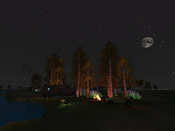 Virtual Fishing, Fishing, Virtual, Secondlife, lake HD wallpaper