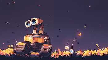 WALL·E Pixel Art, Wall·E, pixel art, movie HD wallpaper