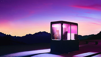 Last Call At Booth, alone, synthwave, artist, artwork, digital-art HD wallpaper
