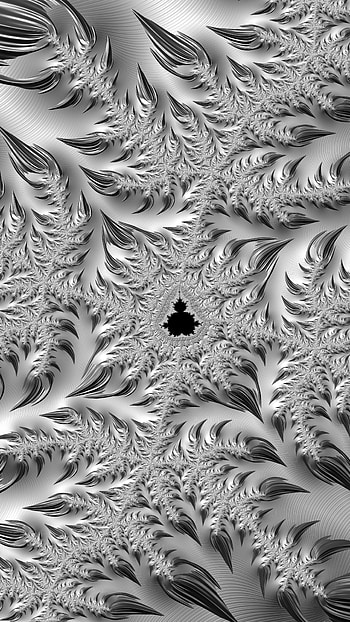 Fractal Art Trippy Psychedelic Background for Smart, white, black, grey, psychedelic, trippy, Abstract, fractal, abstract black HD phone wallpaper