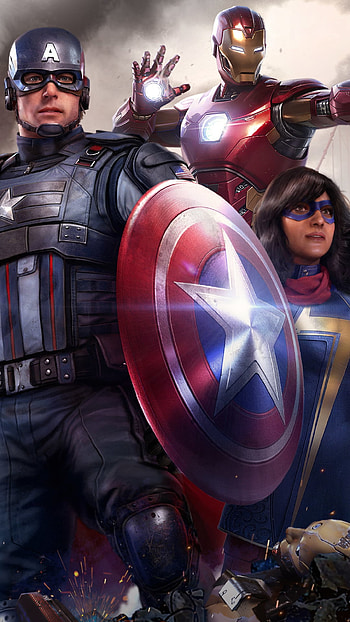 Iron Man, Captain America, video game HD phone wallpaper