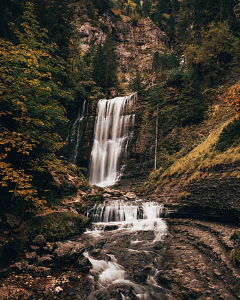 Landscape, Nature, Rivers, Trees, Rock, Waterfall HD phone wallpaper