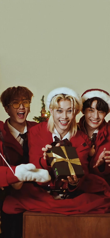 SKZ Christmas EveL, felix, changbin, I.N., stray kids, Christmas EveL HD phone wallpaper