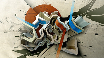 Abstract 3D Graffiti for HD wallpaper