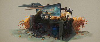 Artist Workspace, artist, artwork, digital-art, artstation HD wallpaper