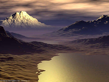 Wild nature, coas, sky, nature, sunset, mountain HD wallpaper
