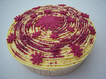 cupcake, sweet, choc, pink, colour, cake HD wallpaper