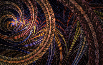 Abstract, Patterns, Dark, Circles, Shine, Light HD wallpaper