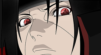 Itachi Uchiha with Mangekyō Sharingan, Anime, Naruto, Itachi Uchiha, Mangekyō Sharingan, Sharingan (Naruto) HD wallpaper