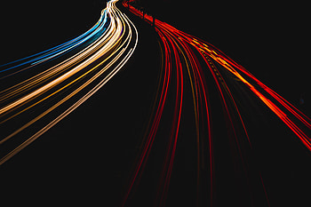 Dark, Road, Long Exposure, Neon, Glow HD wallpaper