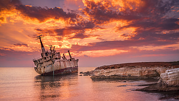 Wrecked Ship , ship, others, clouds, sky HD wallpaper