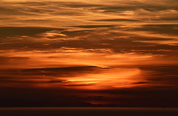 Nature, Sunset, Sea, Twilight, Clouds, Horizon, Dark, Dusk HD wallpaper