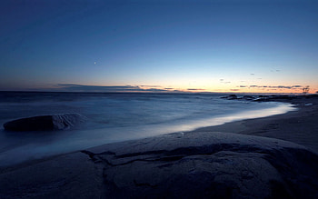 Nature, Sky, Sea, Shore, Bank, Shine, Light HD wallpaper