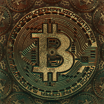 Cryptocurrency, bitcoin, digital art, abstract HD phone wallpaper
