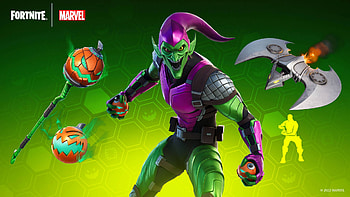 Green Goblin Marvel Comics Green Background Fortnite HD wallpaper