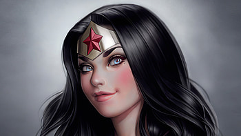 Wonder Woman Red Cheeks, wonder-woman, superheroes, artist, artwork, digital-art, artstation HD wallpaper