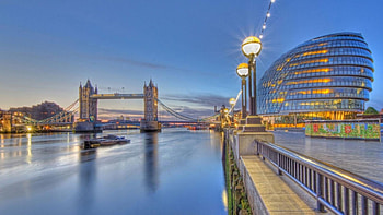 tower bridge on the thames river r, river, lamps, bridge, r, modern HD wallpaper
