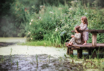 cute, girls, abstract, graphy HD wallpaper