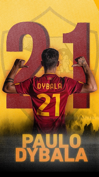 Dybala rome, art, calcio, sports_jersey, roma, 21, futbol HD phone wallpaper