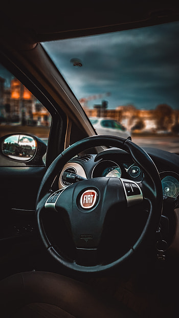 Car interior, cloud, sky HD phone wallpaper