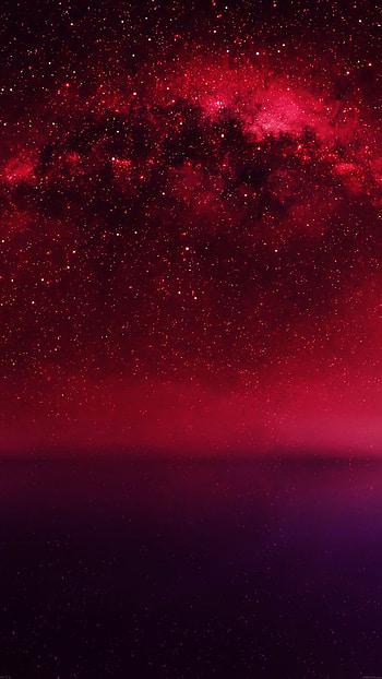 Cosmos Red Night Live Lake Space Starry 6 HD phone wallpaper