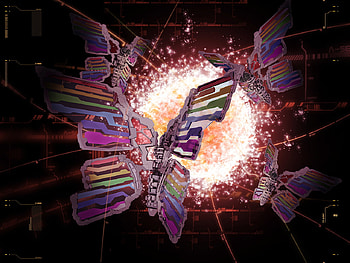 The flying, abstrat, 3d HD wallpaper