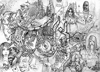 sketch hour, grafiti, sketch HD wallpaper
