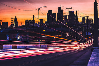 Cities, Shine, Light, Movement, Traffic, Night City HD wallpaper