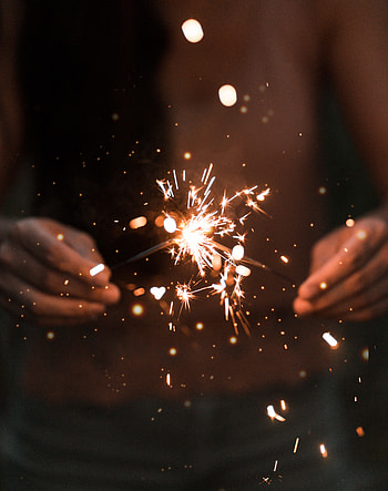 Shine, Light, Sparks, Miscellanea, Miscellaneous, Brilliance, Hands, Sparkler HD phone wallpaper
