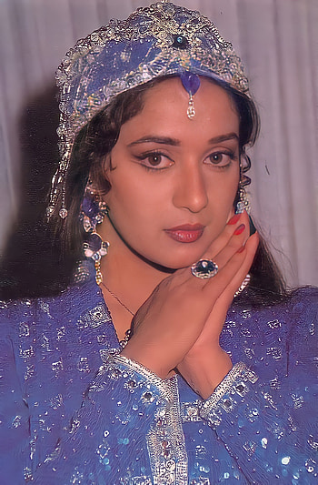 Madhuri Dixit, lip, Bollywood HD phone wallpaper