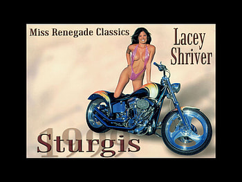 Miss 99, motorcycle, nike, sturgis, 1999, female HD wallpaper