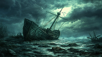 Haunting Shipwreck in Ultra, shipwreck, wreck HD wallpaper