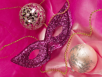 Holidays, New Year, Christmas, Mask, Balls HD wallpaper