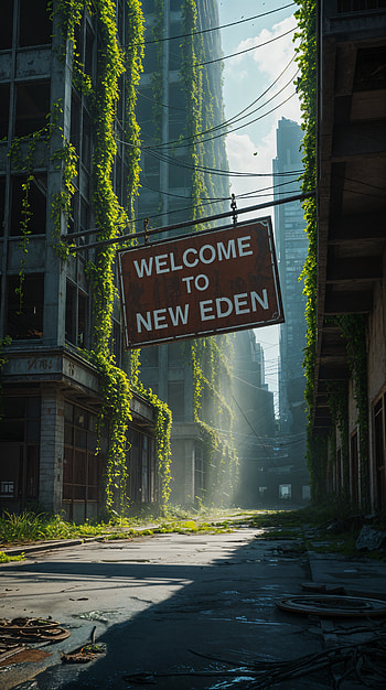 New Eden Post-Apocalyptic City, post apocalyptic HD phone wallpaper