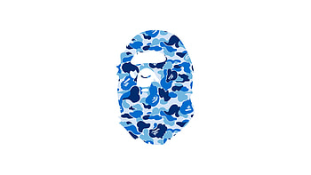 3/3 Bape Blue Camo Ape Head HD wallpaper