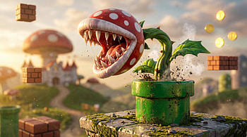 Piranha Plant — Mushroom Kingdom, Piranha Plant HD wallpaper